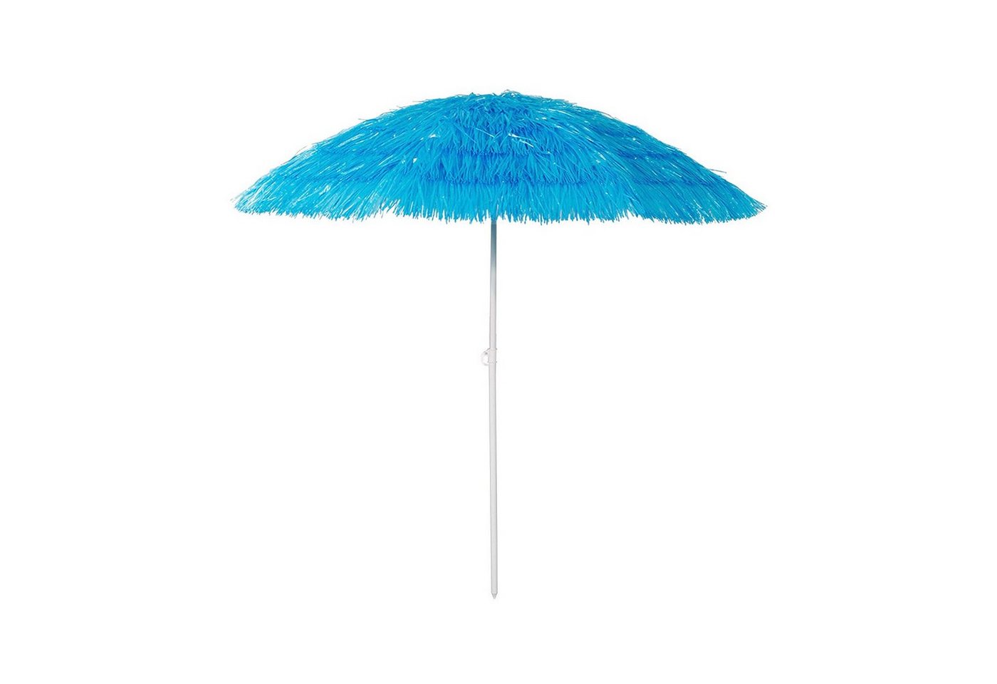 Mojawo Ampelschirm Hawaii Sonnenschirm Gartenschirm Strandschirm rund Ø1,6m Blau Polyester knickbar von Mojawo