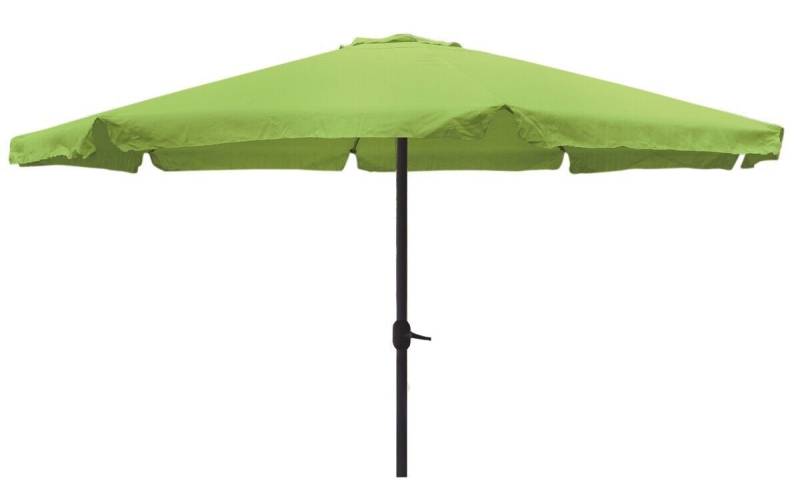 Mojawo Ampelschirm XXL Sonnenschirm Kurbelschirm Ø 4m mit Kurbel in Lime-Grün von Mojawo