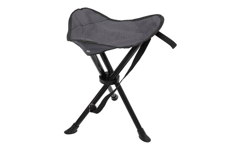 Mojawo Armlehnstuhl 3-Bein Dreibeinhocker Campinghocker Anglerhocker Tragegurt Grau von Mojawo