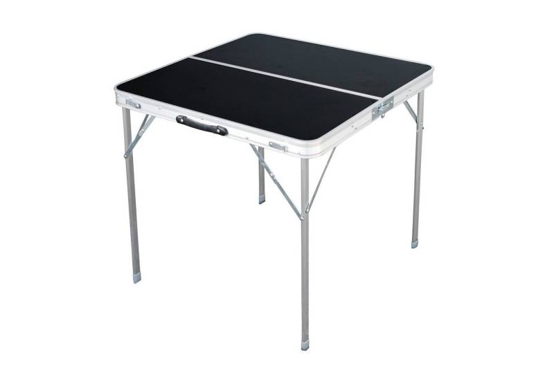 Mojawo Campingtisch XL Campingtisch schwarz klappbar mit Tragegriff Alu 80x80x70cm von Mojawo