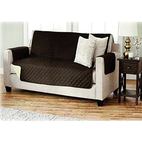 Mojawo Der perfekte Sesselschoner Sofaschoner Sesselschutz Sofaüberwurf 3-Sitzer 191 x 279 cm, Farbe Braun/Beige von Mojawo