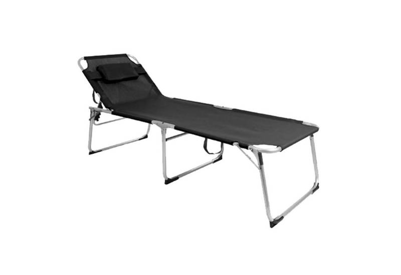 Mojawo Doppelliege XXL Aluminium Gartenliege Sonnenliege Liege gepolstert L200xB70cm von Mojawo
