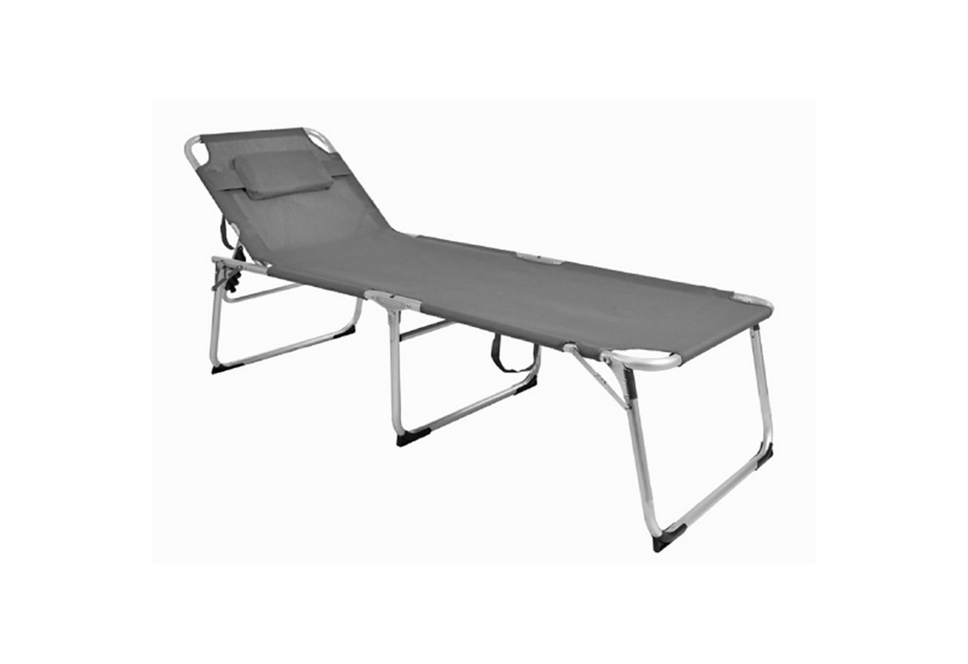 Mojawo Doppelliege XXL Aluminium Gartenliege Sonnenliege gepolstert L200xB70cm von Mojawo