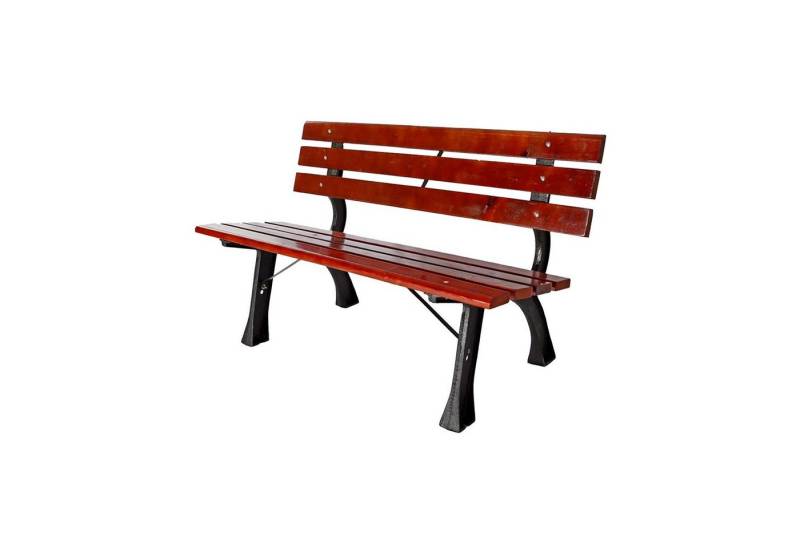 Mojawo Eckbank Parkbank Gartenbank Parkbank Bank Massivholz Eisen B120xT56xH70cm von Mojawo