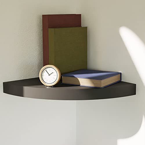 Mojawo Eckregal Wandregal Hängeregal CD-Board Bücherregal Schweberegal MDF Schwarz 30x30cm von Mojawo