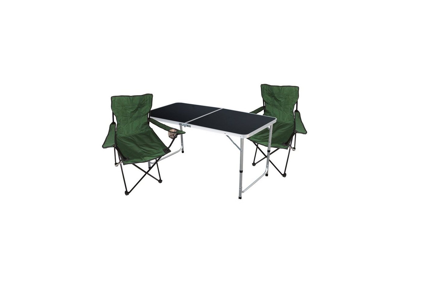Mojawo Essgruppe 3-tlg. Camping Set Gartenmöbel Campingtisch + 2 x Anglersessel Grün Mojawo Essgruppe 3-tlg. Camping Set Gartenmöbel Campingtisch + 2 x Anglersessel Grün von Mojawo