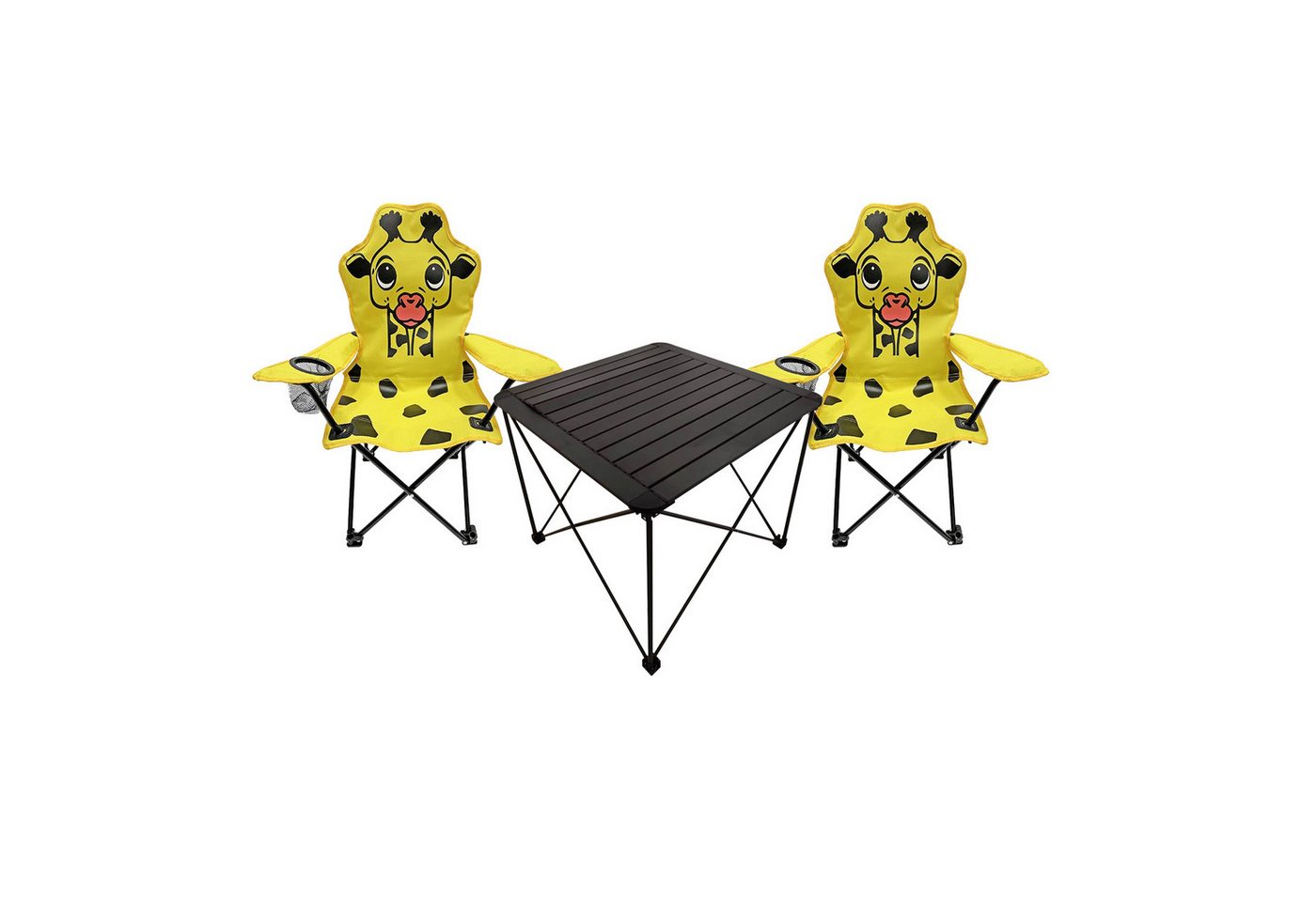 Mojawo Essgruppe 3tlg Kinder Campingmöbel Set Outdoor Campingstuhl Anglerstuhl Tisch von Mojawo