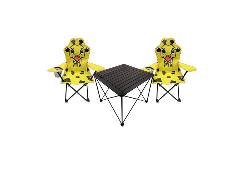Mojawo Essgruppe 3tlg Kinder Campingmöbel Set Outdoor Campingstuhl Anglerstuhl Tisch von Mojawo