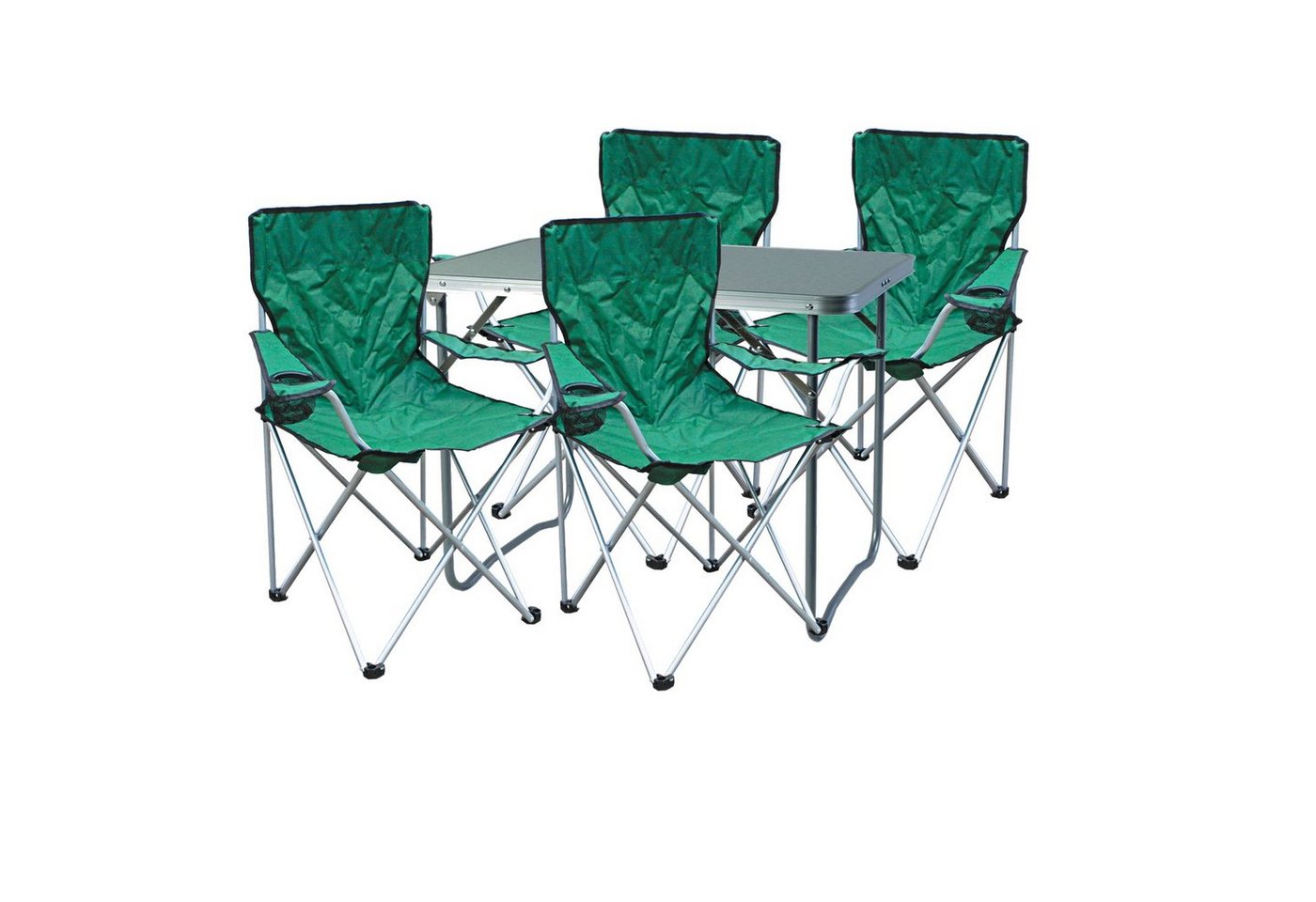 Mojawo Essgruppe 5-teiliges Campingmöbel Set Grün 4x stuhl inkl. Tasche + 1x Tisch Mojawo Essgruppe 5-teiliges Campingmöbel Set Grün 4x stuhl inkl. Tasche + 1x Tisch von Mojawo