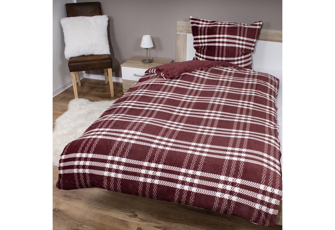 Mojawo Jugendbettwäsche 4tlg Cashmere Like Wende Bettwäsche Garnitur Bettzeug135x200cm Mojawo Jugendbettwäsche 4tlg Cashmere Like Wende Bettwäsche Garnitur Bettzeug135x200cm von Mojawo