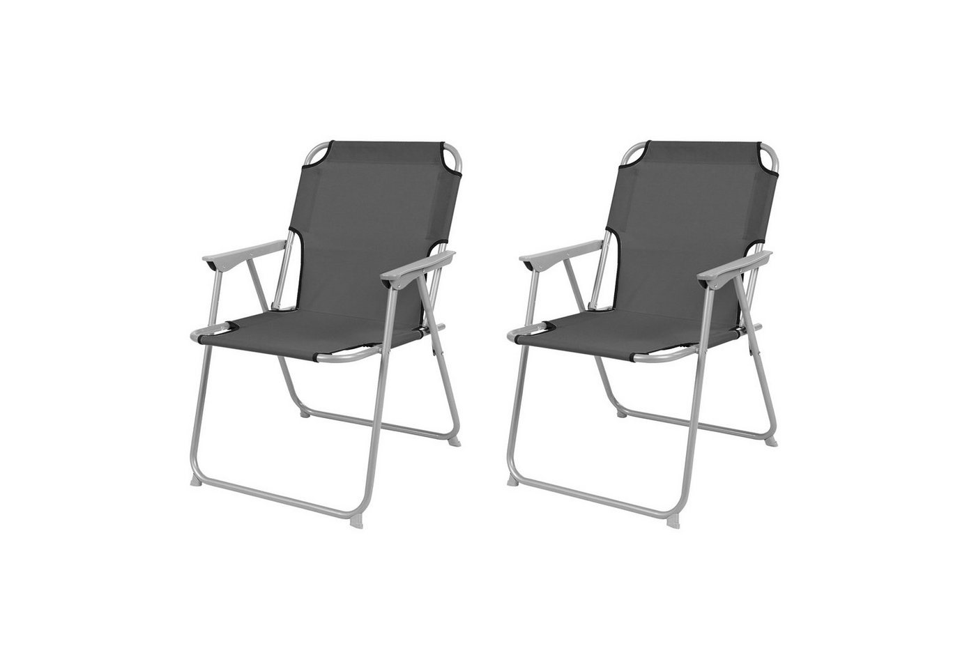 Mojawo Klappstuhl 2 Stück Campingstuhl Stoff Oxfort Metall Anthrazit Mojawo Klappstuhl 2 Stück Campingstuhl Stoff Oxfort Metall Anthrazit von Mojawo