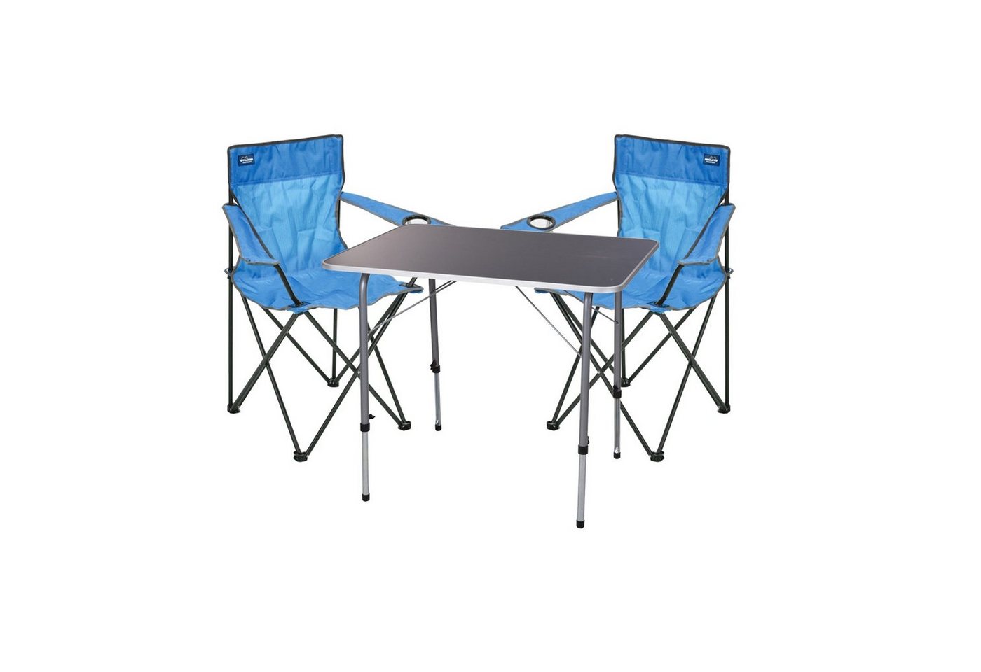 Mojawo Klappstuhl 3er Campingmöbel Set Outdoor Camping Stuhl Klapptisch klappbar von Mojawo