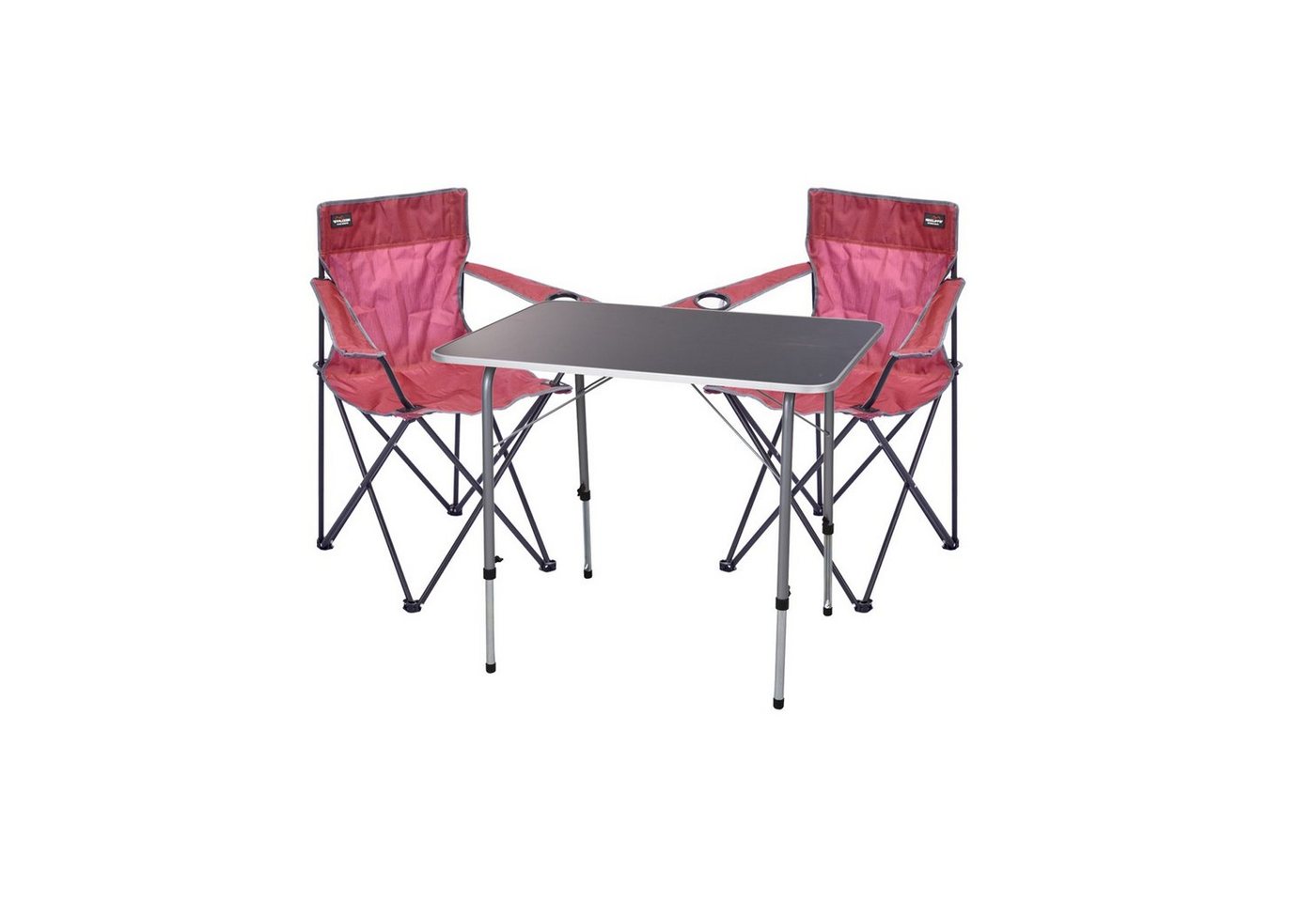 Mojawo Klappstuhl 3er Campingmöbel Set Outdoor Camping Stuhl Klapptisch klappbar von Mojawo