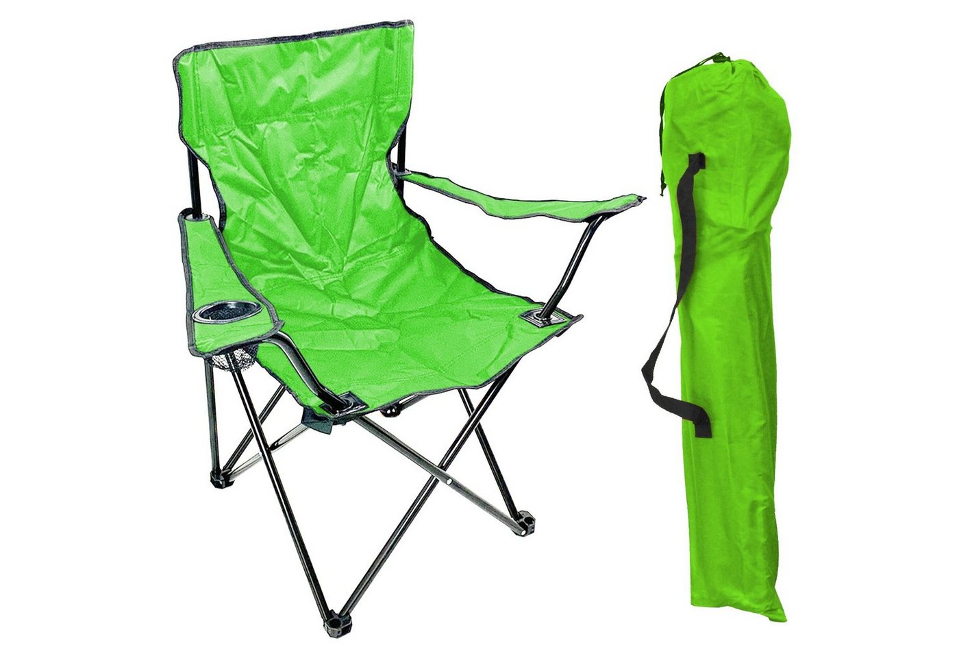 Mojawo Klappstuhl Anglersessel mit Getränkehalter und Tasche Lime Mojawo Klappstuhl Anglersessel mit Getränkehalter und Tasche Lime von Mojawo
