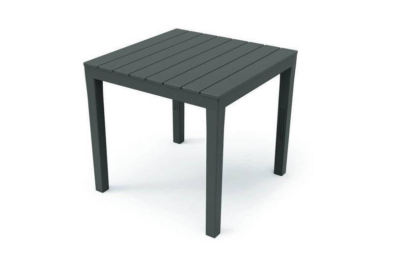 Mojawo Küchentisch Gartentisch Anthrazit 78x78x72cm Holz-Optik von Mojawo