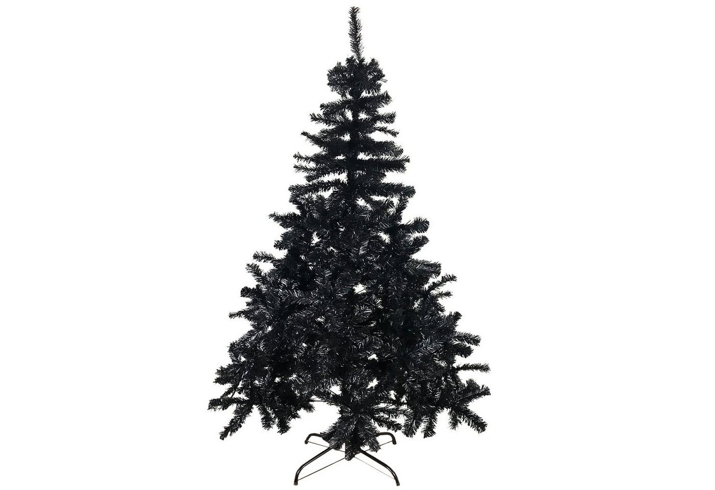 Mojawo Künstlicher Weihnachtsbaum Weihnachtsbaum 150 cm inkl Ständer Schwarz von Mojawo