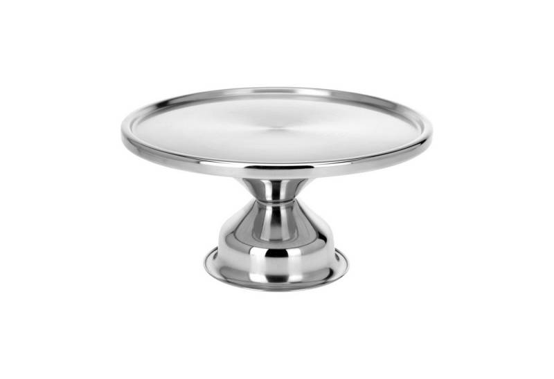 Mojawo Laptop Tablett Drehbare Kuchenplatte Tortenständer Servierplatte Ø33xH8cm Edelstahl, Edelstahl Mojawo Laptop Tablett Drehbare Kuchenplatte Tortenständer Servierplatte Ø33xH8cm Edelstahl, Edelstahl von Mojawo