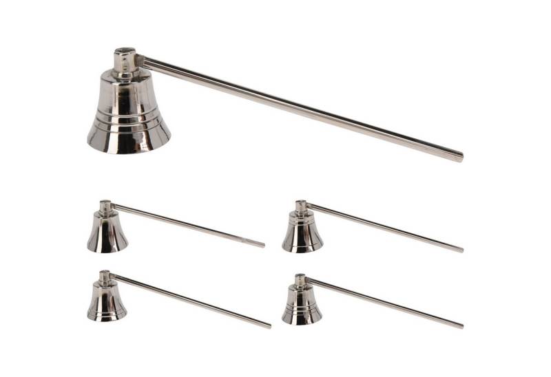 Mojawo Laterne Luxuriöser Kerzenlöscher aus glänzendem Silberfarbenden Metall Mojawo Laterne Luxuriöser Kerzenlöscher aus glänzendem Silberfarbenden Metall von Mojawo