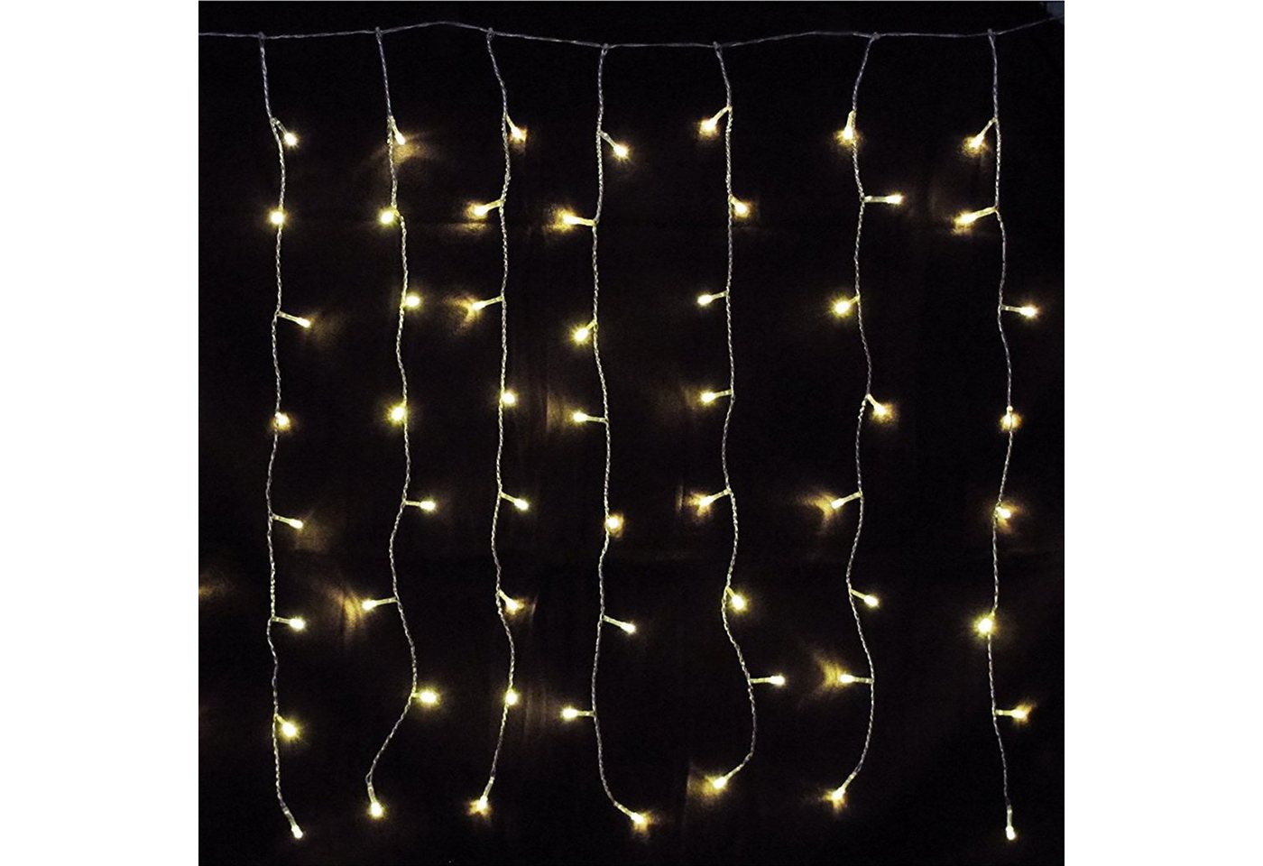 Mojawo Lichtervorhang 160er LED-Lichtervorhang Lichterkette Innen und Außen warmweiß Mojawo Lichtervorhang 160er LED-Lichtervorhang Lichterkette Innen und Außen warmweiß von Mojawo