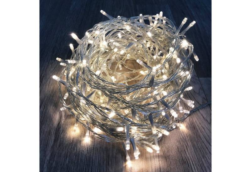 Mojawo Lichtervorhang 200'er LED Lichterkette Innen und Außen warmweiß Mojawo Lichtervorhang 200'er LED Lichterkette Innen und Außen warmweiß von Mojawo