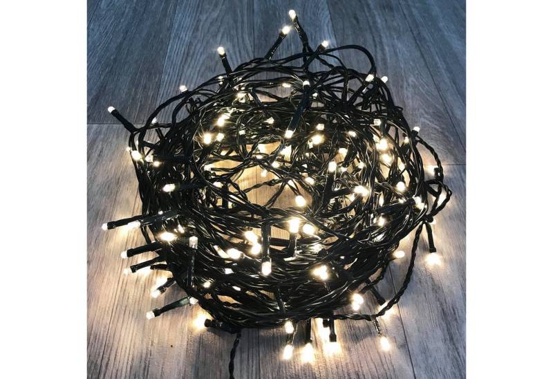 Mojawo Lichtervorhang 96er LED-Lichterkette Weihnachtsbeleuchtung warmweiß von Mojawo