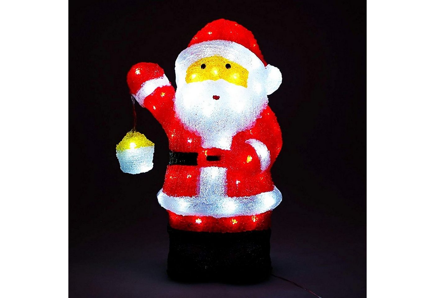 Mojawo Lichtervorhang LED Santa Claus Figur / Weihnachtsmann Acryl 80 LEDs IP44 Mojawo Lichtervorhang LED Santa Claus Figur / Weihnachtsmann Acryl 80 LEDs IP44 von Mojawo