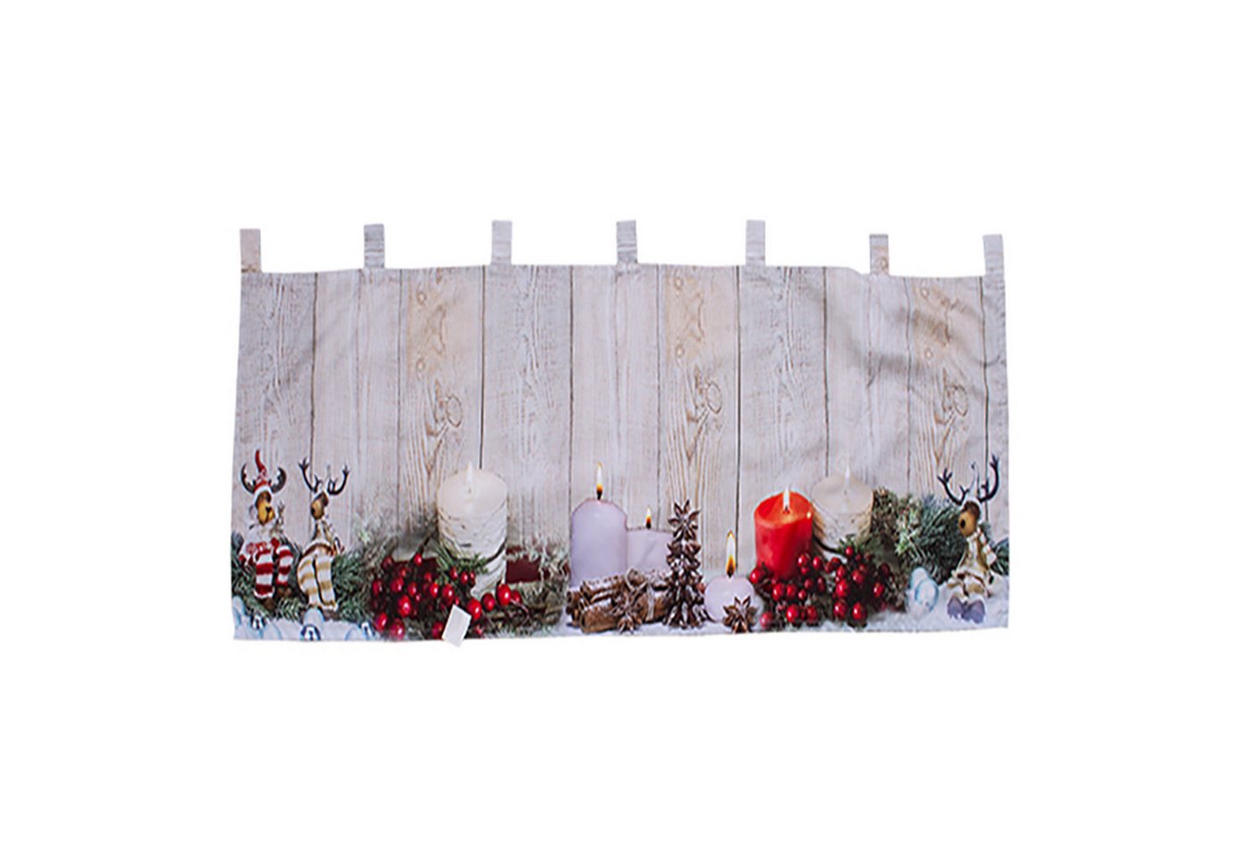 Mojawo Lichtervorhang X-Mas Gardine Scheibengardine beleuchtet Fenstergardine LED 45x120cm Mojawo Lichtervorhang X-Mas Gardine Scheibengardine beleuchtet Fenstergardine LED 45x120cm von Mojawo