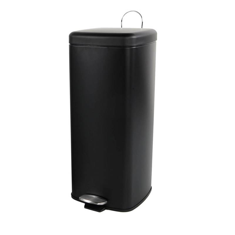 Mojawo Mülleimer Treteimer Abfalleimer Metall Pedal Mit Inneneimer Tretmülleimer Rostfrei 20 Liter Schwarz von Mojawo