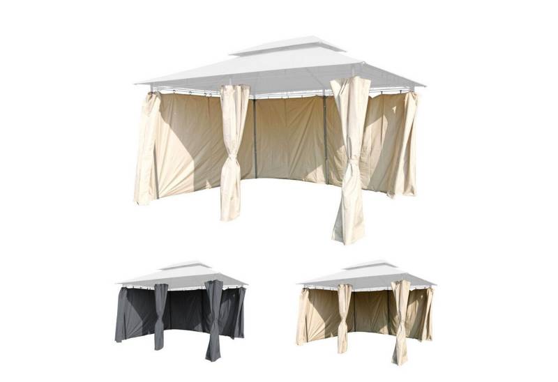 Mojawo Partyzelt 6er Seitenteile Pavillon 4x3m Gartenpavillon Seitenwand Sichtschutz von Mojawo