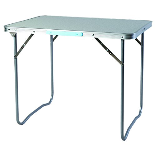 Mojawo Praktischer XL Aluminium Campingtisch Klapptisch Gartentisch Camping mitTragegriff Reisetisch L70xB50xH59cm von Mojawo