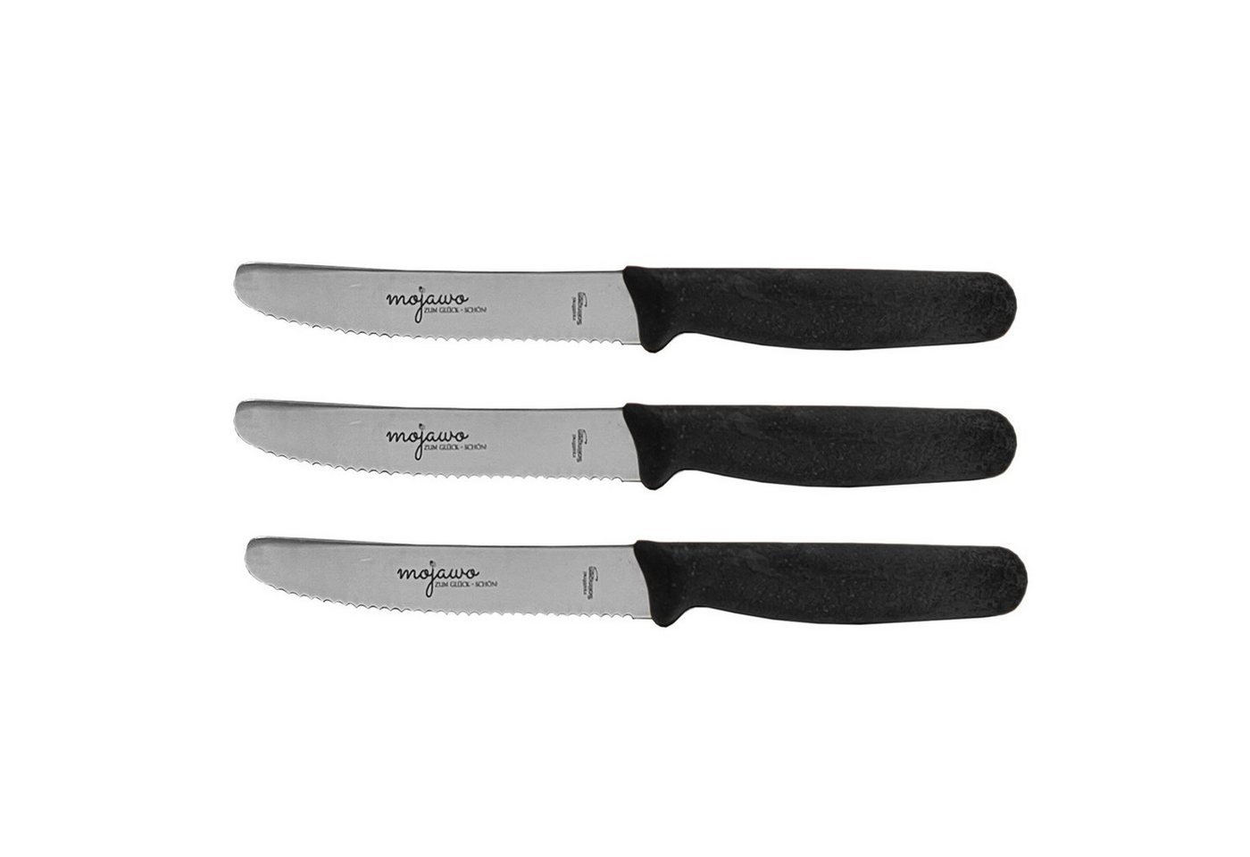 Mojawo Steakmesser 3er Mojawo Bio Frühstücksmesser Tafelmesser Brötchenmesser Solingen von Mojawo