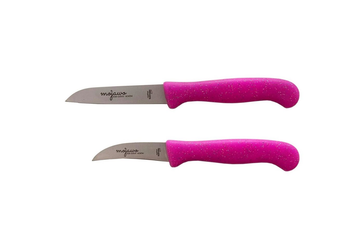 Mojawo Steakmesser 2x Set Küchenmesser Schälmesser Messer Allzweckmesser Pink Solingen von Mojawo