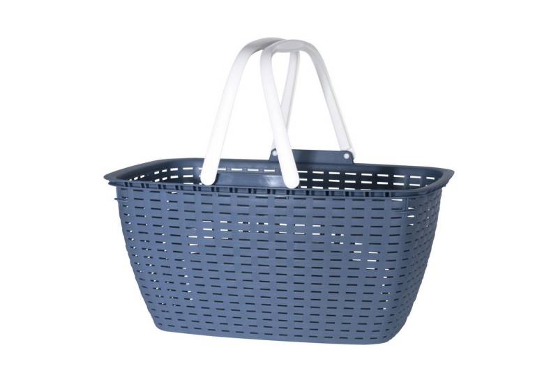 Mojawo Wäschewanne Tragbarer Einkaufskorb Wäschekorb Wäschesammler Henkel 23 Liter Blau Mojawo Wäschewanne Tragbarer Einkaufskorb Wäschekorb Wäschesammler Henkel 23 Liter Blau von Mojawo