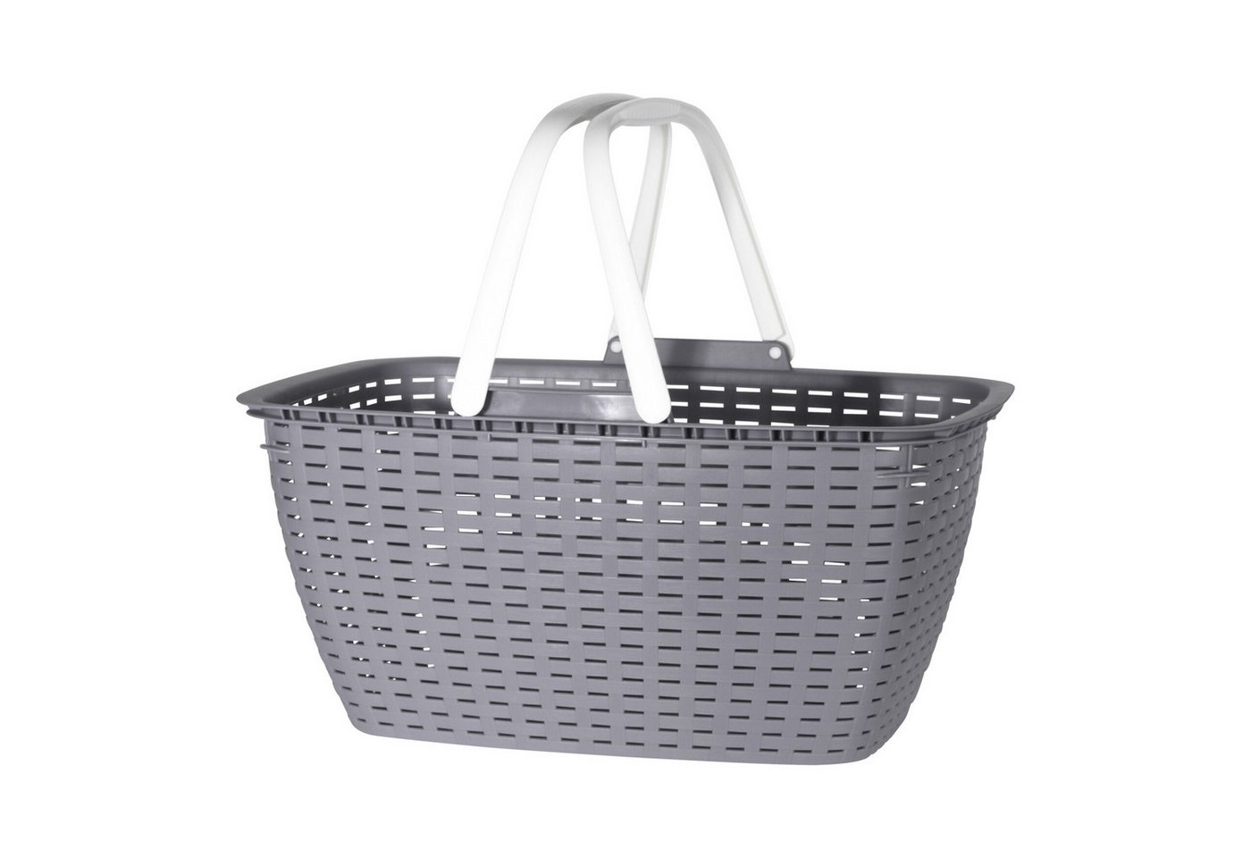 Mojawo Wäschewanne Tragbarer Einkaufskorb Wäschekorb Wäschesammler Henkel 23 Liter Grau Mojawo Wäschewanne Tragbarer Einkaufskorb Wäschekorb Wäschesammler Henkel 23 Liter Grau von Mojawo