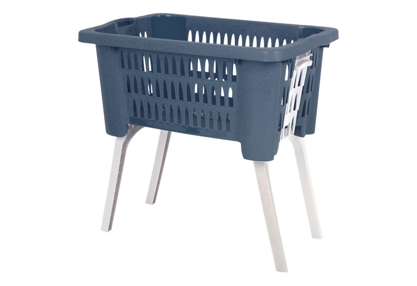 Mojawo Wäschewanne Wäschekorb Wäschesammler klappbaren Füßen B60xL40xH28/58cm Blau Mojawo Wäschewanne Wäschekorb Wäschesammler klappbaren Füßen B60xL40xH28/58cm Blau von Mojawo