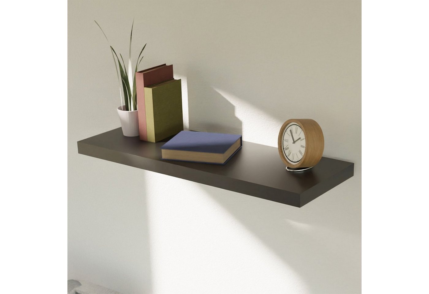 Mojawo Wandregal Wandboard Wandregal Bücherregal Regal freischwebend MDF PVC B60cm von Mojawo