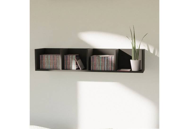 Mojawo Wandregal Wandregal Bücherregal Hängeregal Regal Schweberegal CD-Board Schwarz B79xH16xT15cm Mojawo Wandregal Wandregal Bücherregal Hängeregal Regal Schweberegal CD-Board Schwarz B79xH16xT15cm von Mojawo