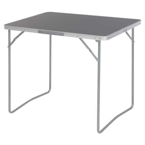 Mojawo XL Aluminium Campingtisch Anthrazit Klapptisch Gartentisch Camping mit Tragegriff Reisetisch 80x60x68cm von Mojawo