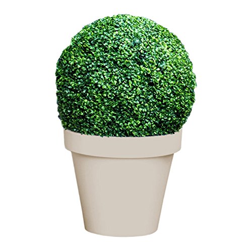 Mojawo XL Künstliche Buchsbaumkugel Kunstpflanze Buchskugel Graskugel Buchsbaum Kugel Plastikpflanze innen außen Deko Ø 25 cm von Mojawo