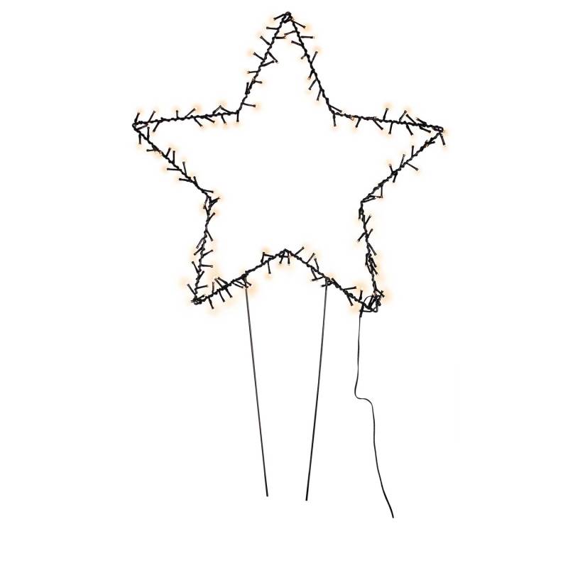 Mojawo XXL Weihnachtsstern Weihnachtsbeleuchtung Gartenstecker inkl. Netzteil 140 LEDS von Mojawo
