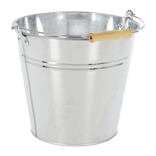 Mojawo Zink Putzeimer Wassereimer Eimer Angeln Camping Blecheimer Haushaltseimer Zinkeimer Dekoeimer 10L von Mojawo