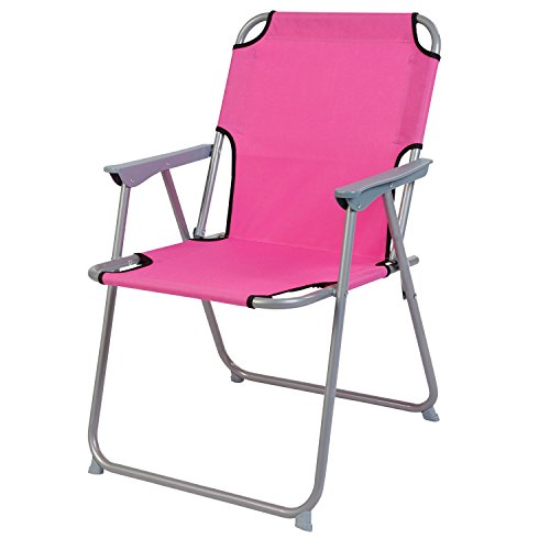 Praktisch und Gut. Campingstuhl Faltstuhl Stoff Pink Camping-Klappstuhl Anglerstuhl Regiestuhl Angelstuhl Metall von Mojawo