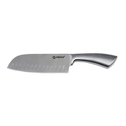 Scharfes Santoku Fleischermesser Kochmesser Küchenmesser Gemüsemesser Messer Edelstahl 31,5cm von Mojawo