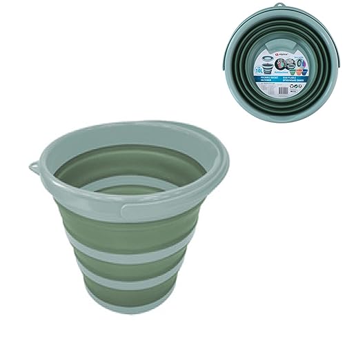 Silikon Putzeimer faltbar Wassereimer Eimer Angeln Camping Silikon Haushaltseimer Putzgeräte Putzen 10L von Mojawo