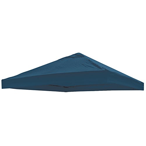Universal Ersatz Dach für Pavillon 3x3 M Farbe Blau Wasserdicht PVC beschichtet 220gr. Polyester mit Luftluke von Mojawo