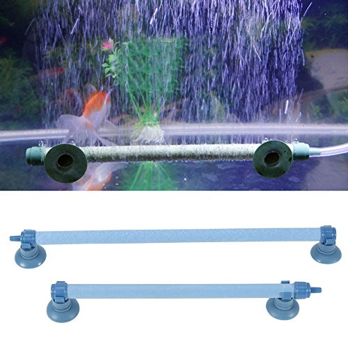 Aquarium Luftstein Rohr, Aquarium Wand Luft Stein Rohr, Aquarium Luftstein Bar Bubbler, mit Starkem Saugnapf, Aquarium Luftblasen-Aerationsrohr, Sauerstoffpumpen-Diffusor-Zubehör(28 Inch) von Mokernali