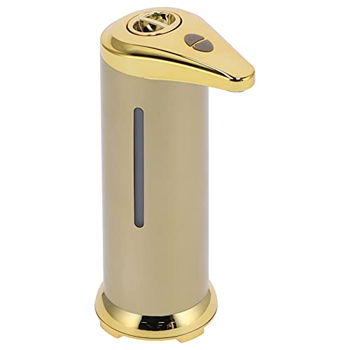 Automatischer Seifenspender, 250 Ml, Berührungslos Mit Infrarot-Sensor, Automatischer Flüssigseifenspender Für Zuhause Und Badezimmer, Abstand von 3–5 cm(Gold) von Mokernali