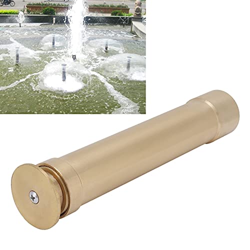 Brunnendüse aus Messing, G1 DN25 Gewinde Springbrunnen Düse, Einziehbar, Wasserfontendüse Sprinkle Sprühkopf, Teich Sprinkler, 3 M³/h, 0,25 m / 0,8 ft, für Teiche und Springbrunnen von Mokernali