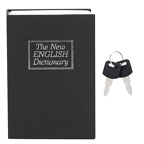Buchtresor, Mini Safe Tresor Buch, 11,5 x 8 x 4,5 cm, mit Schlüsseln, Metall, Mini Simulationsbuch Safe Aufbewahrungsbox, zum Aufbewahren kostbaren persönlichen Gegenständen von Mokernali