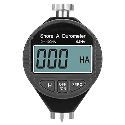 Digitales Durometer, Digital Härte Meter Durometer Härtetester, Digitaler 100HD A Durometer Shore Gummihärteprüfer, 5,6×8,5×2,5cm, LCD-Anzeigemessgerät, Bereich 0-100°, zur Messung der Härte von Mokernali